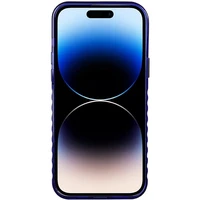Audi IML Magnetinis dėklas su dideliu logotipu telefonui iPhone 14 Pro Max - mėlynas