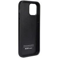 Audi sintetinės odos dėklas telefonui iPhone 12/12 Pro 6.1" juodas/juodas kietas dėklas AU-TPUPCIP12P-TT/D1-BK