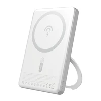 Dudao K28S 20W PD 5000mAh Išorinė baterija su Magnetine funkcija ir stovu - sidabrinė