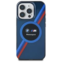 BMW Motosport IML apskritimas magnetinis dėklas iPhone 16 Pro - tamsiai mėlynas