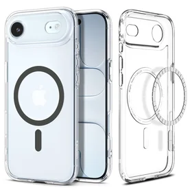 Spigen Ultra Hybrid Magnetinis dėklas telefonui iPhone 17 Air - Skaidrus pilkas