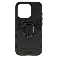 Ring Armor dėklas telefonui iPhone 15 Pro juodas