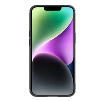 Nillkin Synthetic Fiber S dėklas iPhone 14 Plus su kameros dangteliu, juodas