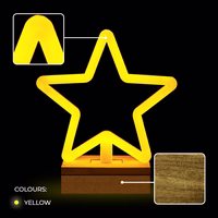 Neon Wood stovas LED STAR šiltai baltas FLNW04 Forever Light