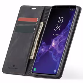 Spacecase piniginės dėklas Galaxy S9 juodas