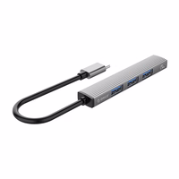 Orico AH-13 USB-C Hub prijungimo stotelė 1x USB-A 3.0 + 3x USB-A 2.0 - pilka
