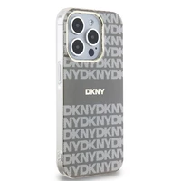 DKNY IML Mono ir Stripe Magnetinis dėklas telefonui iPhone 15 Pro Max - smėlinis