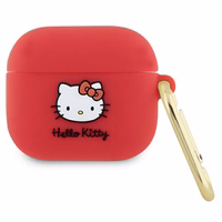 Hello Kitty silikoninis 3D Kitty galvos dėklas AirPods 3 - fuksijos