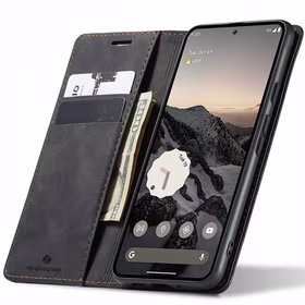 Spacecase Dėklas Wallet Google Pixel 9/9 Pro juodas