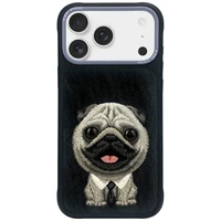 NIMMY dėklas BIG EYED PET 2.0 Šuo IPHONE 17 Pro Max juodas