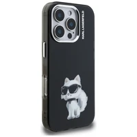 Karl Lagerfeld IML Aquarelle Choupette & Logo iPhone 16 Pro deklas - juodas