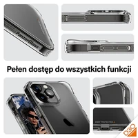 PanzerGlass kietas dėklas su D3O ir karinės klasės sertifikatu iPhone 15 Pro Max - permatomas