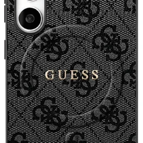 Guess 4G Ring Classic Logo Magnetinis dėklas telefonui Samsung Galaxy S25 FE - juoda