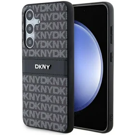 DKNY odinis Mono Stripe ir Metal Logo dėklas telefonui Samsung Galaxy S24 - juodas