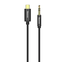 Baseus garso kabelis Yiven M01 USB-C - jack 3,5 mm 1,2 m juodas