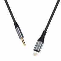 Audio adapteris Dudao (L11 Pro)  iš "lightning" į 3,5mm pilkas