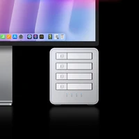 "Orico" 8848U4 DAS serijos 4 lizdų M.2 NVMe SSD diskų masyvas - baltas