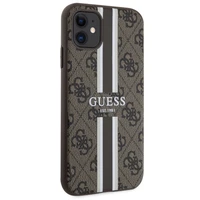 Guess GUHMN61P4RPSW iPhone 11 / Xr rudas/rudas kietas dėklas 4G Printed Stripes MagSafe