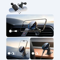 Automobilinis laikiklis-įkroviklis Joyroom JR-ZS502 MagSafe 15W (air vent/dashboard) juodas