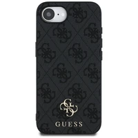 Guess 4G Small 4G and Classic MagSafe dėklas telefonui iPhone 16e - juodas