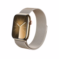 Crong Milano Steel – Stainless Steel dirželis Apple Watch 44/45/46/49mm (Champagne)