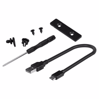 Savio AK-84 saugojimo diskų korpusas SSD korpusas Juoda M.2