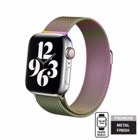 Crong Milano Steel - Stainless Steel dirželis Apple Watch 38/40/41/42 mm (Iridescent)