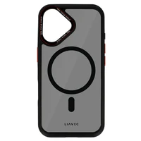 Liavec Hybrid MagSafe dėklas telefonui iPhone 16 pilkas