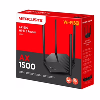 Mercusys MR60X belaidis maršrutizatorius Gigabitinis eternetas Dviguba juosta (2,4 GHz / 5 GHz) Juoda