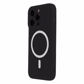 Silikono minkštas Mag Samsung S24 FE dangtelis juodas