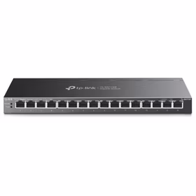 TP-Link TL-SG116P tinklo komutatorius Ne-valdomas Gigabit Ethernet (10/100/1000) Maitinimas per Eternetą (PoE) Juoda