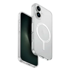 Uniq Clario dėklas telefonui iPhone 16 Plus 6.7" Magclick įkrovimas skaidrus