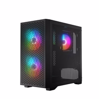 Logic DART PRO ARGB MINI USB-C korpusas juoda