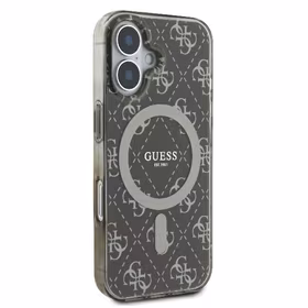 Guess IML 4G Fonas Magnetinis dėklas telefonui iPhone 16 Plus - rudas