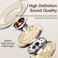 Rock Ausinės O3 ANC belaidžios (Bluetooth) juodos