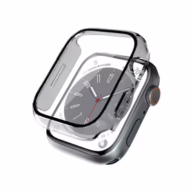 Crong Hybrid Watch dėklas - dėklas with Glass Apple Watch 44mm (Clear)