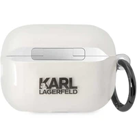 Karl Lagerfeld KLAP2HNCHTCT AirPods Pro 2 dėklas permatomas Ikonik Choupette