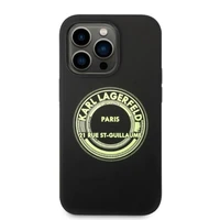 Karl Lagerfeld KLHCP14XSRSGRCK iPhone 14 Pro Max 6.7 "kietasis dėklas juodas / juodas silikoninis RSG