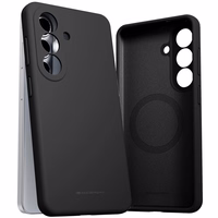 Dėklas Mercury Pure Magsafe Silicon Case Samsung A576 A57 5G juodas