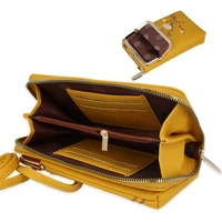 Megztas krepšys telefonui GCW17 geltonas