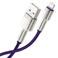 USB laidas "Lightning Baseus Cafule", 2,4 A, 1 m (violetinis)