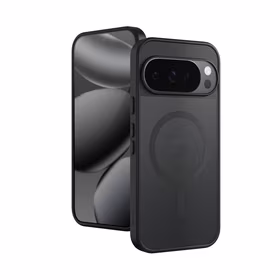 Crong Hybrid Matte Magnetic - MagSafe dėklas Google Pixel 10 Pro (juodas)