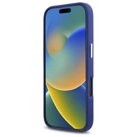 Karl Lagerfeld FW metalinė plokštelė MagSafe iPhone 16 Pro dėklas - mėlynas