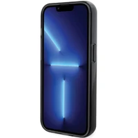 Karl Lagerfeld KLHMP15LHMRSKHK iPhone 15 Pro 6.1" juodas/juodas kietas dėklas su žiediniu stovu Karl Head Magnetinis