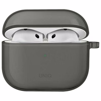 Uniq Glase dėklas AirPods 4 - puspermatomas