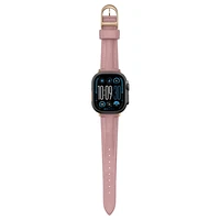 AmazingThing Klasikinis odinis dirželis laikrodžiui Apple Watch 45 / 46 / 49 mm - rožinis