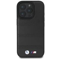 BMW M perforuota ir susiūta linija Magnetinis dėklas iPhone 16 Pro - juodas