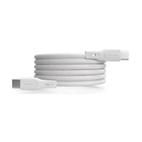 Puro magnetinis USB-C - USB-C 60W USB 3.2 (20 Gbps) 1m magnetinis kabelis - baltas