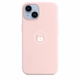 Dėklas "Silicone Case v2" skirtas iPhone 14 Plus / Chalk Pink / su įpakavimu