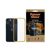 PanzerGlass ClearCase antibakterinis dėklas telefonui su Military Grade sertifikatu iPhone 13 Mini - permatomas geltonas